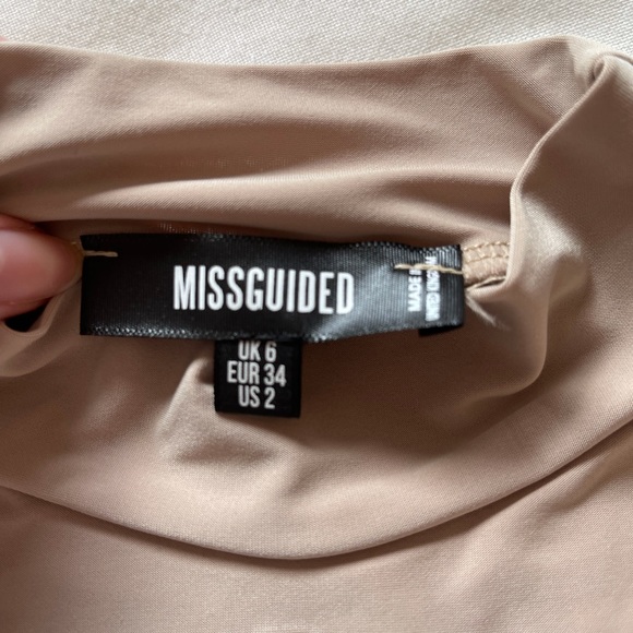Misguided beige high neck bodysuit - Picture 2 of 3